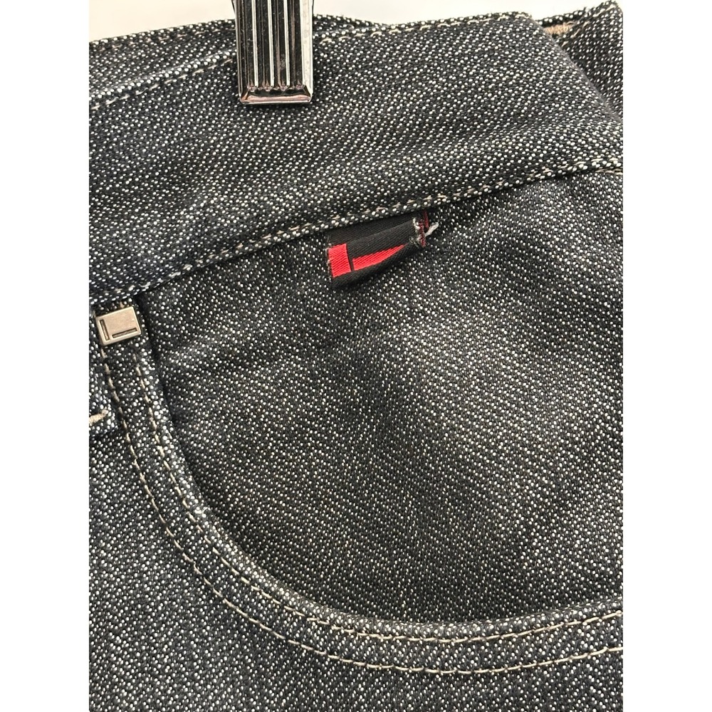 Vtg FUBU Baggy Jeans Mens 40x34 (Actual 36x31) Black Denim Wide Leg 90s Hip Hop - Picture 11 of 16